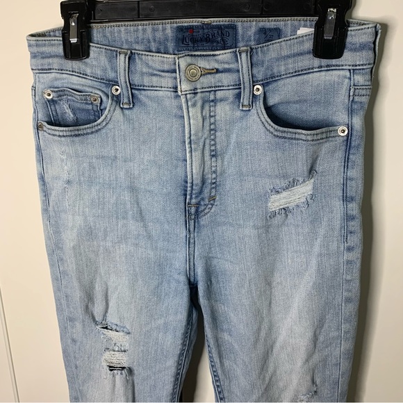 Lucky Brand Bridgette Skinny Raw Hem Jeans - Picture 2 of 15